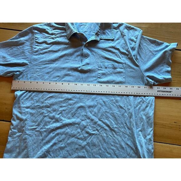 Orvis Men's Blue Pull over Collared polo Shirt. Size Large. Soft. Outdoor. - Picture 5 of 6